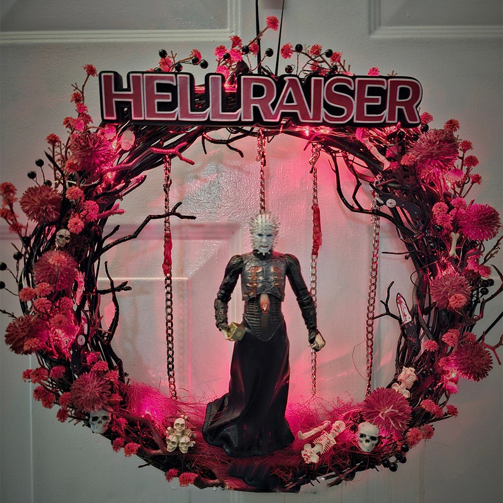 Horror Wreath Movie Room Decor