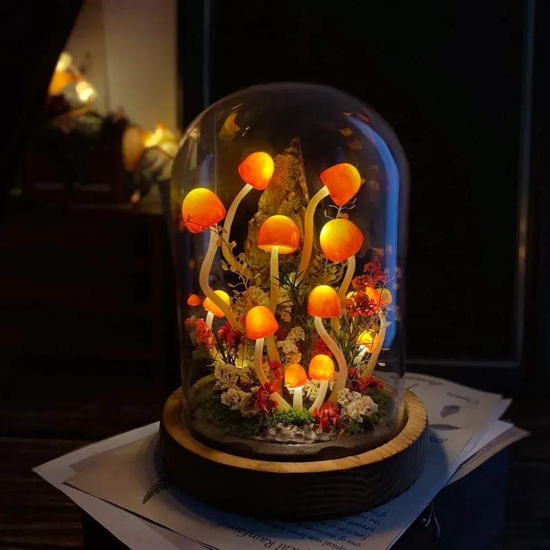 Enchanted Mushroom Forest Night Light Christmas Gift