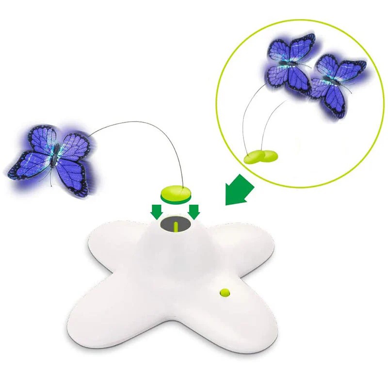 Automatic Butterfly Funny Cat Toy