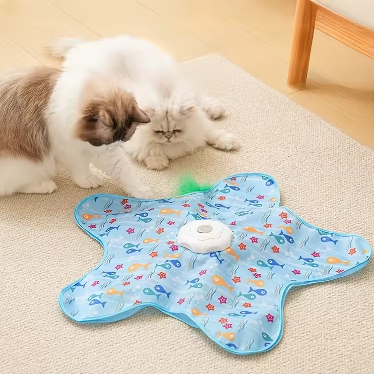 Interactive Cat Toy 360 Degree Rotating Anti Boredom Keep Cats Entertained