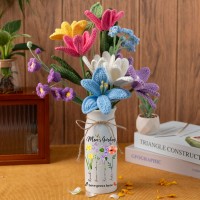 Personalized Mother's Day Crochet Bouquet Finished Product