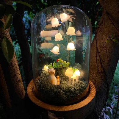 Lily of the Valley Night Light Handmade Mushroom Lamp Christmas Gift