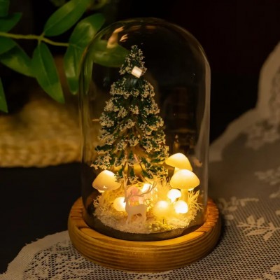 Christmas Tree Night Light with Reindeer Christmas Gift