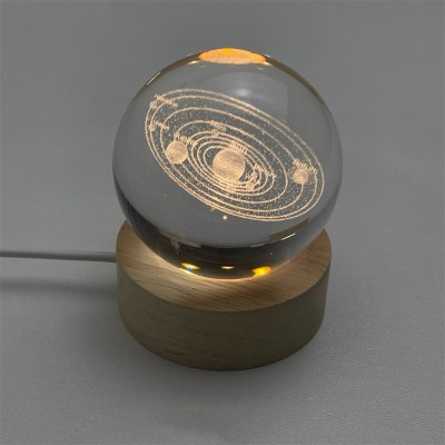 Personalized Solar System Globe Night Light Bedside Desk Lamp Baby Gift Birthday Gift Christmas Gift