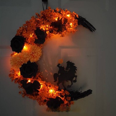 Halloween Headless Horseman Wreath Gothic Home Decor