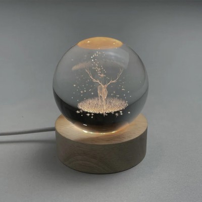 Custom Elk Night Light Bedside Desk Lamp Baby Gift Birthday Gift Christmas Gift