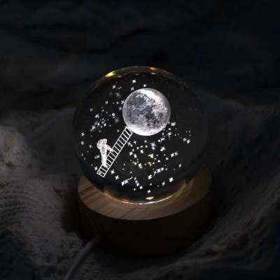 Custom Moon Night Light Bedside Desk Lamp Baby Gift Birthday Gift Christmas Gift