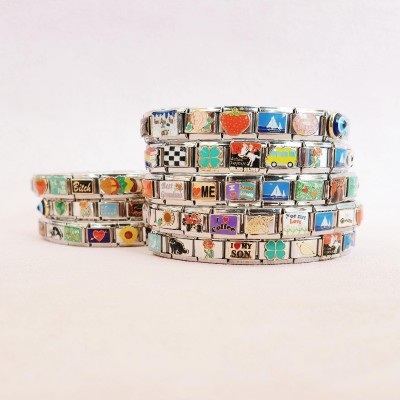 Custom Italian Charm Bracelet Gold Italy Charms Bracelet Vintage Best Friend Bracelet